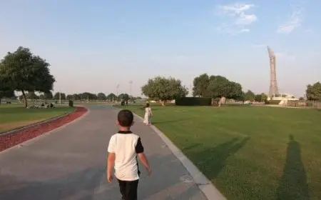 كم يبلغ طول ممشى حديقة أسباير