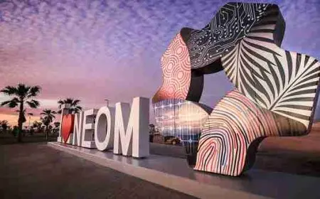 حوار بين شخصين عن مشروع نيوم