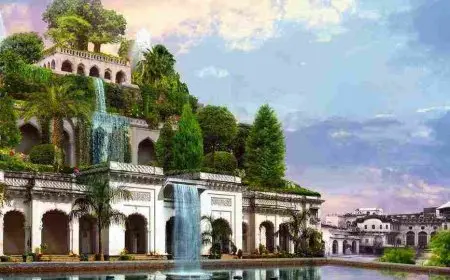 المواصفات الهندسية لحدائق بابل المعلقة