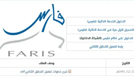 طريقة التسجيل في نظام فارس الجديد 1446