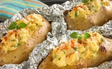 طريقة عمل بطاطس مشوية بالفرن