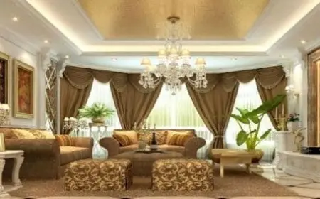 تنسيق ألوان الستائر مع الكنب