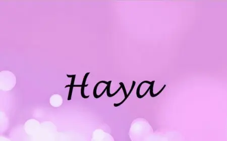 اسم هيا بالإنجليزي مزخرف