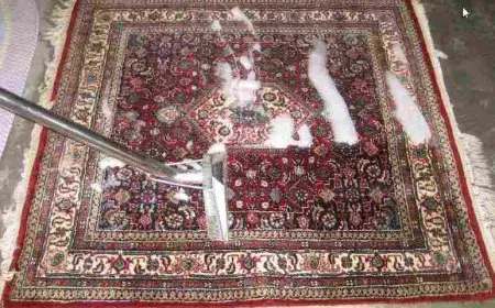 طرق تنظيف السجاد على الناشف