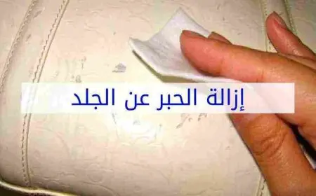 كيفية إزالة الحبر من الشنط الجلد