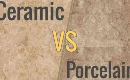 الفرق بين السيراميك والبورسلين