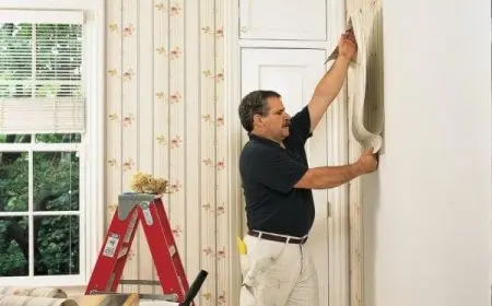 طريقة إزالة ورق الجدران