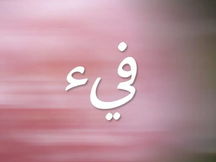 معنى اسم فَيّء