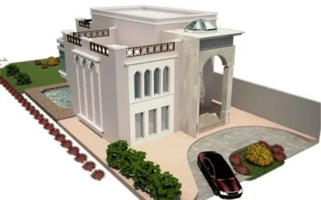 واجهات فلل كلاسيك وحديثة بالصور