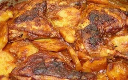 طريقه عمل صينية بطاطس بالفراخ