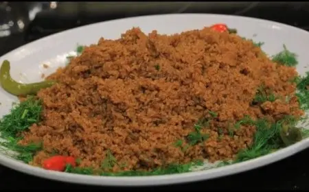 طريقة عمل رز الصيادية البني