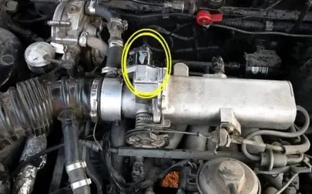 مكان حساس السرعة في السيارة