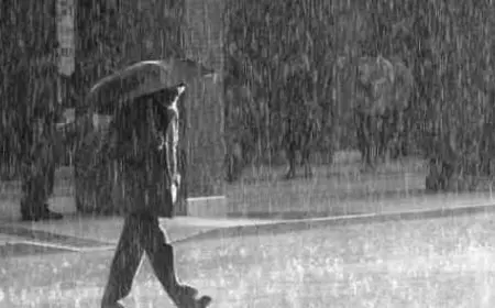 تعبير عن يوم ممطر في الشتاء