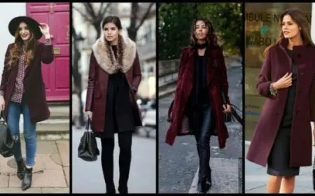 اللون العنابي مع البيج