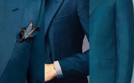 درجات اللون البترولي في الملابس