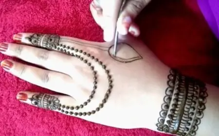 رسومات حنة على اليد رقيقة 2024