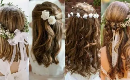 تسريحات شعر للبنات الصغار للأعراس بالخطوات