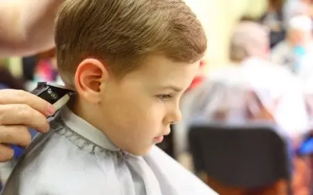 صور أحدث قصات شعر أطفال 2024