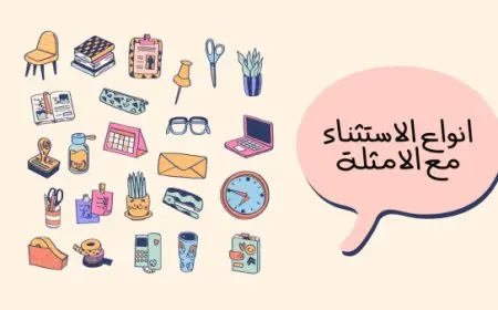 أنواع الاستثناء مع الأمثلة