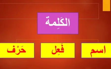 تدريبات على الاسم والفعل والحرف