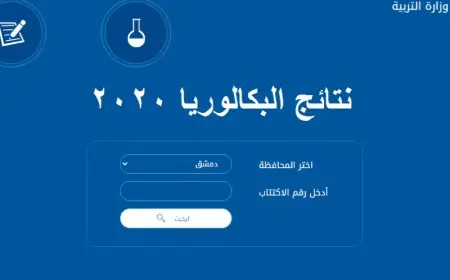 نتيجة البكالوريا 2024 السورية برقم الاكتتاب moed.gov.sy