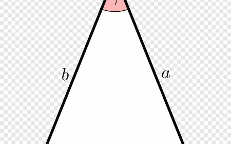 مساحة المثلث متساوي الساقين