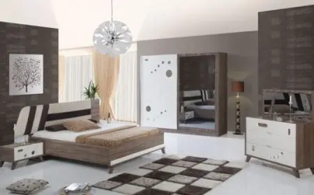 الوان غرف نوم خشب لاكيه 2024