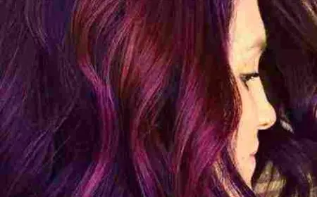 صبغه الشعر الاحمر كرزي ودرجاته