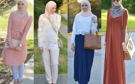 طرق تنسيق الألوان فى الملابس للمحجبات