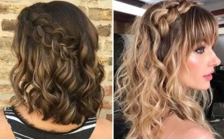 تسريحات شعر قصير للأعراس 2024