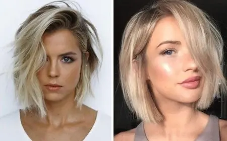 قصات تكثف الشعر الخفيف القصير