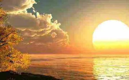 تعبير عن شروق الشمس