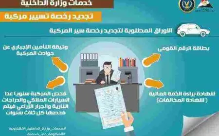 تجديد رخصة القيادة مصر من خلال الإنترنت