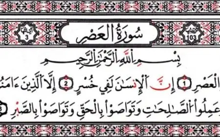 تفسير سورة العصر للأطفال