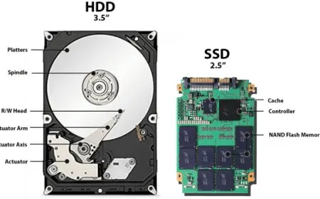 الفرق بين ssd و hdd