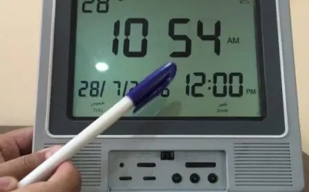 طريقة ضبط ساعة الفجر اليدوية