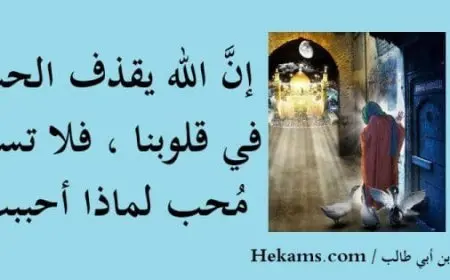 شعر الإمام علي عن الحب