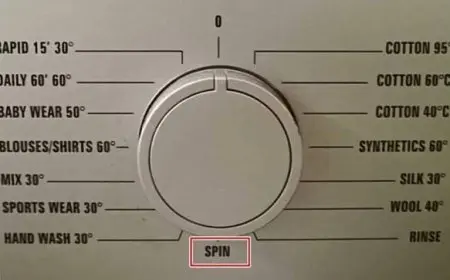 معنى كلمة spin في الغسالة