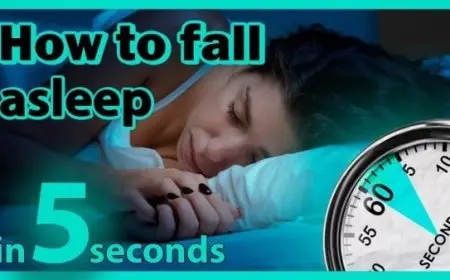 كيف تنام خلال خمس ثواني؟