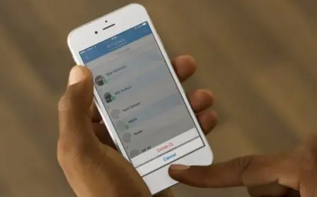 حذف جهات الاتصال من الآيفون