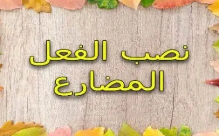 شرح نصب الفعل المضارع
