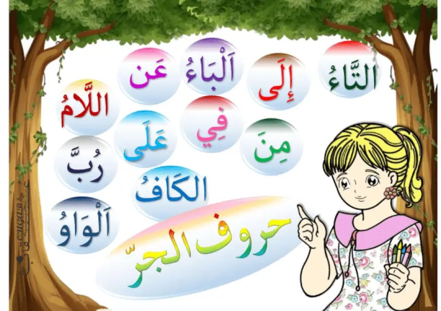 أمثلة على حروف الجر في اللغة العربية