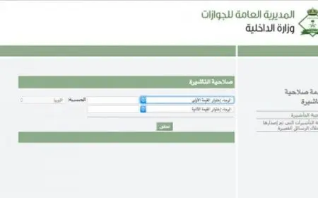 التأكد من صلاحية التأشيرة