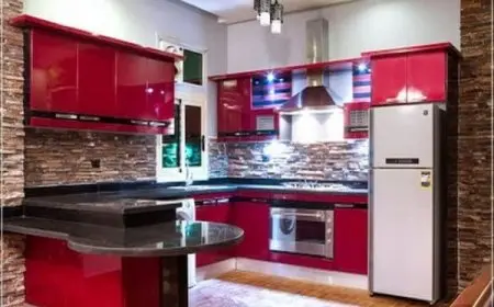 أجمل صور مطابخ أمريكي مفتوحة على الصالة صغيرة 2025