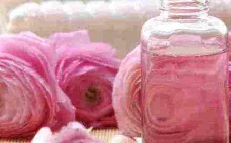 خلطة ماء الورد للوجه